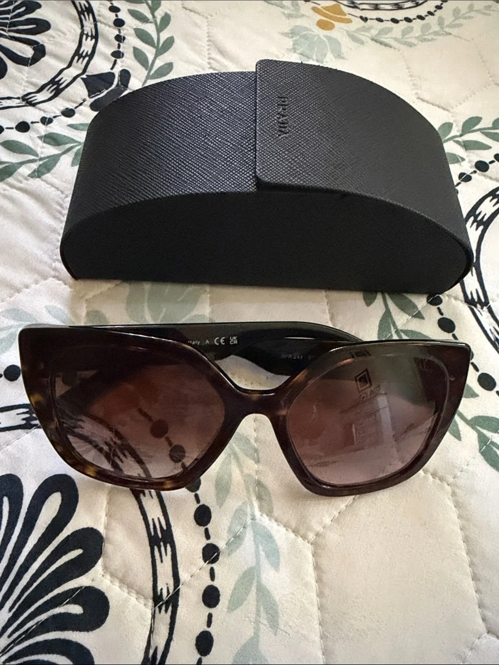 Prada Brown Tortoiseshell Cat-Eye Sunglasses